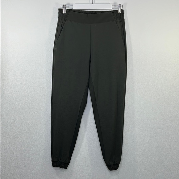 Athleta Texture Brooklyn Jogger Pant Mountain Olive size 8 - Picture 2 of 11